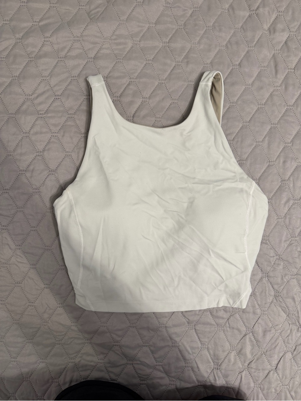 Lululemon Align High Neck Crop Tank White - Size 10